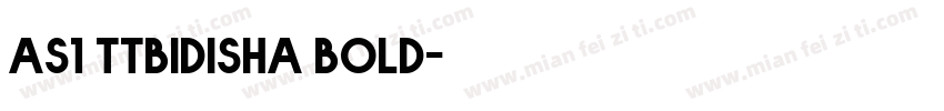 as1 ttbidisha bold字体转换